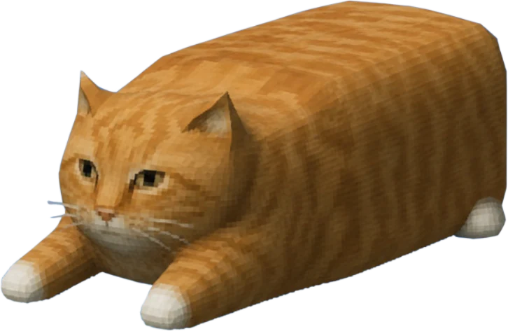 the agent, a cat in the shape of a loaf